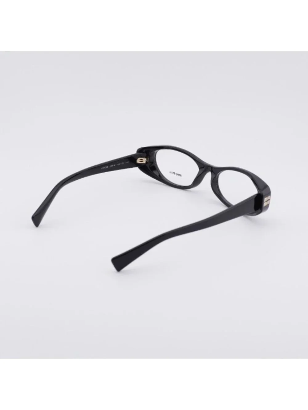 Miu Miu MU 03ZV 16K1O1 Eyeglasses Black 55mm Oval Frame